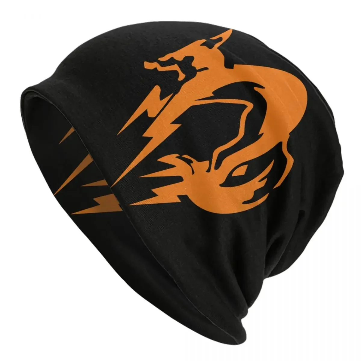 Metal Gear Solid Fox Logo Skullies Beanies Caps Unisex Winter Warm Knit Hat Cool Adult Video Game Bonnet Hats Outdoor Ski Cap