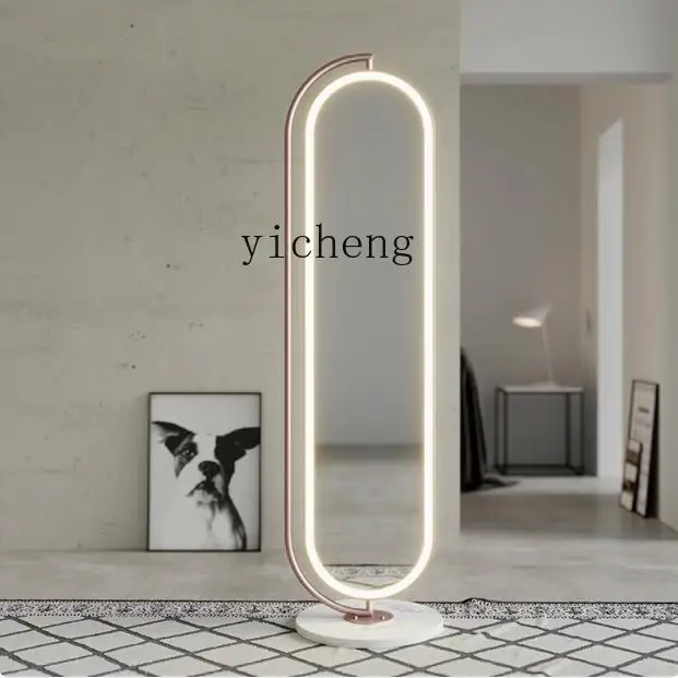 ZC modern simple floor-to-ceiling full-length mirror household full-body mirror 360-degree rotatable fitting mirror