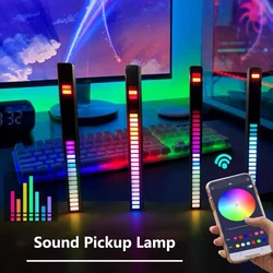 RGB Sound Recognition Light Gaming Mood Light APP Control Rhythm Light Desktop Device Black