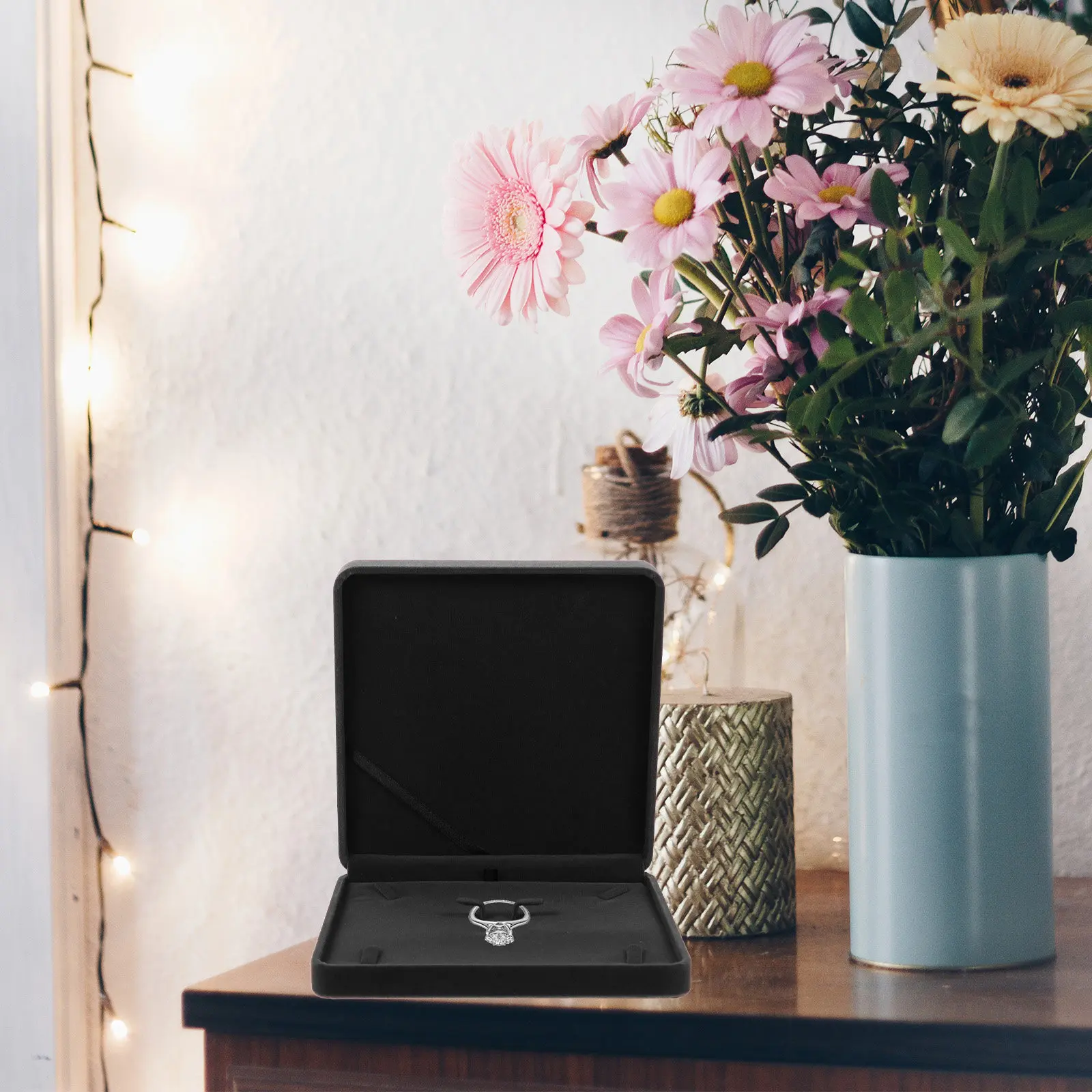 

Multi-Use Jewelry Box Set Soft Jewelry Organizer Case Portable Storage Box for Rings Necklaces Bracelets Earrings Gifts