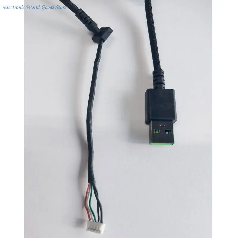 A3PD USB Mouse Cable Cord PVC Mouse Line Replacement Wire for DeathadderV2 Mini Mouse Replacement Part Repair Accessory