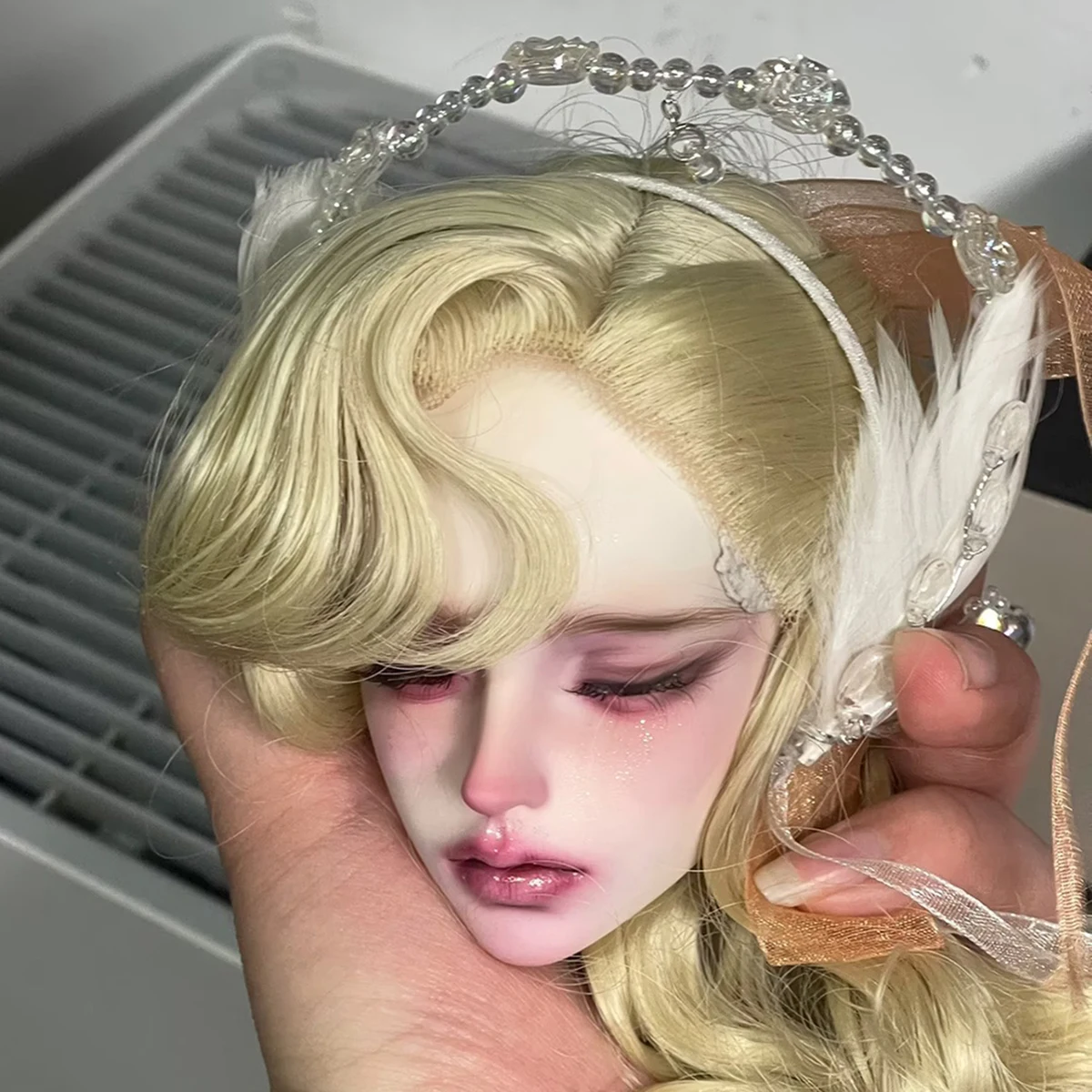 1/3 1/4 1/6 BJD Doll Jewellery Parts Fairy Feather Tassel Hairband, Luxury Pearl Butterfly Tassel Hairband For BJD Doll Dress Up