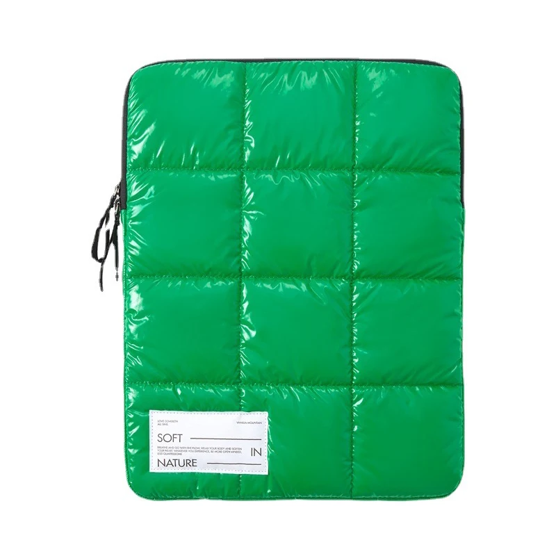 Frauen Padded Tablet Liner Tasche Puffy Fall für Ipad Air4 5 Pro 11 12,9 9th Apple Laptop Lagerung Beutel Weibliche mode Kupplung Tasche