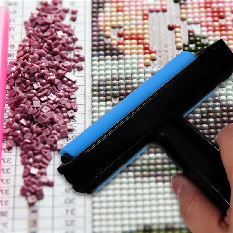 Rolo vermelho cola rolos diamante pressionando ferramentas fornecimento pintura desenho multi-função manual de borracha