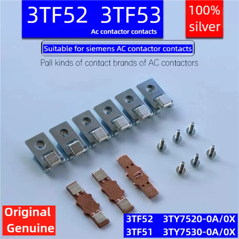 Contactor Accessories 3Tf52 3Tf53 3Ts52 3Ts53 Contactor Contacts Contacts 3 Moving 6 Stationary All Silver Siemens Contactor Contacts