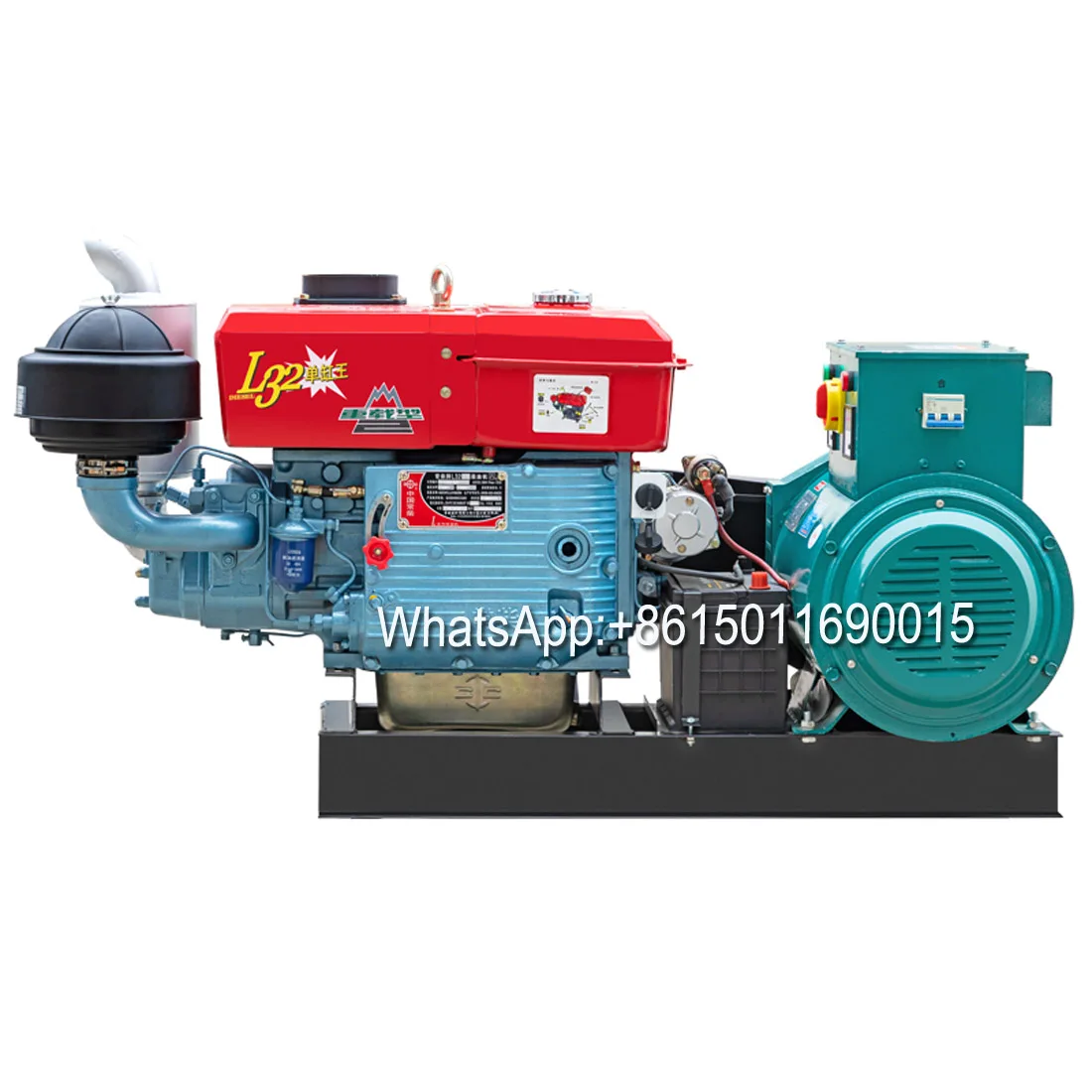 Single-cylinder Water-cooled 15kw Diesel Generator Set 20/24/30KW220V380V Single-phase Three-phase