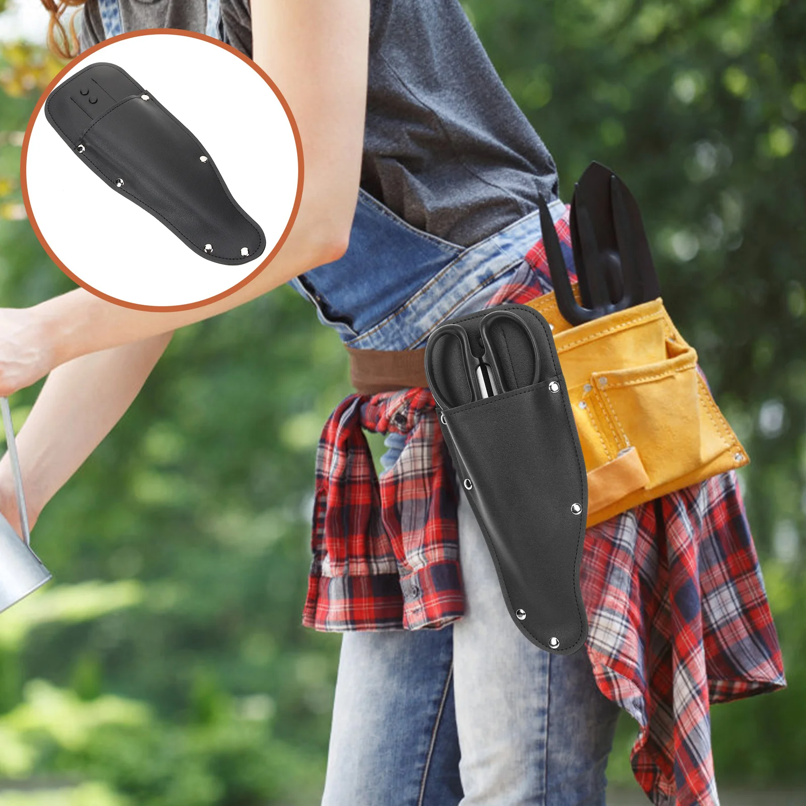 

Garden Pruner Garden Scissor Case Cover Scabbard for Gardening Pruning Scissor clamps for trim