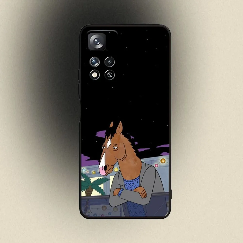 Cartoon B-BoJack Horseman Phone Case For Samsung Galaxy A20,A21s,A22,A31,A32,A52,A53,A72,73,A80,A91 Soft Black Cover