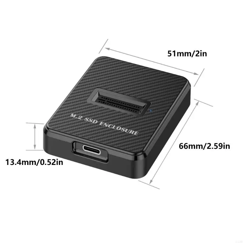 U2JE M.2 Solid Disc Housing M.2 Nvme To USB C Docking Station with Quick 10Gbps Data Transmission Large 2TB Capacity Support