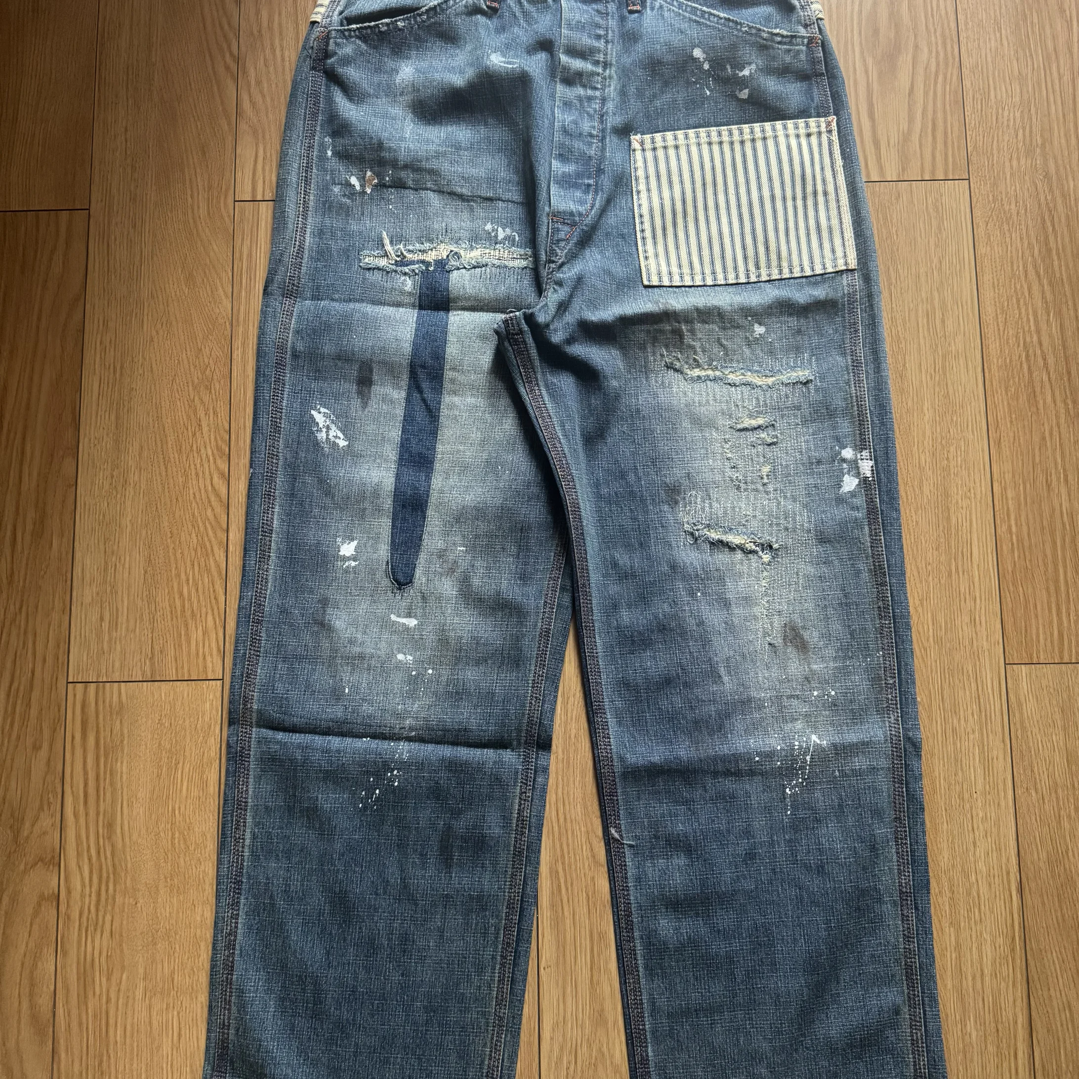 Visvim kofu BOWWOW LAPD PRISONER ヴィンテージ レックド ジーンズ