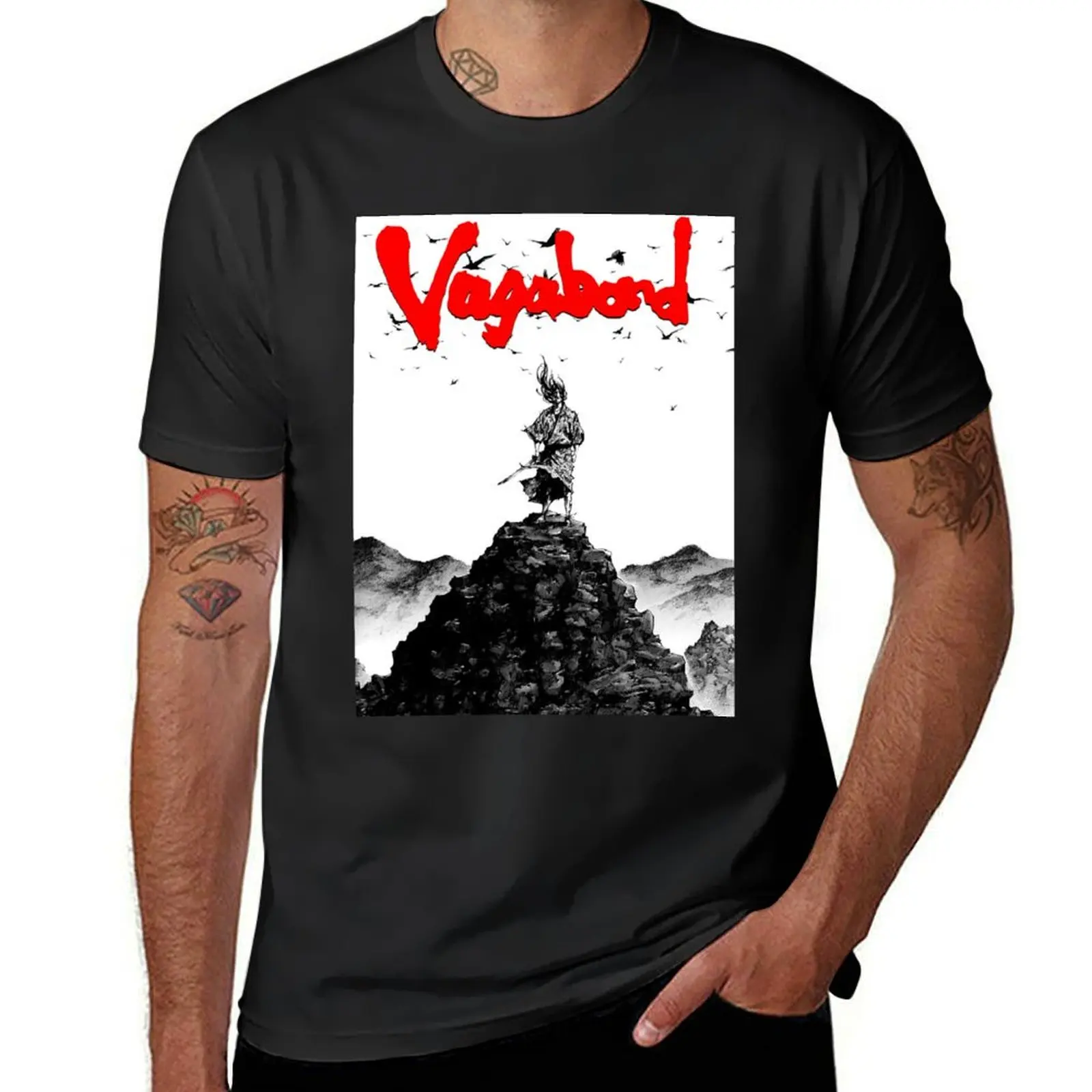 

Vagabond Classic Manga T-Shirt vintage anime shirt anime figures aesthetic clothes street wear men t shirts high quality