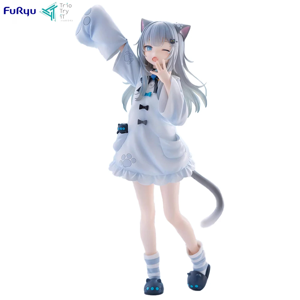 

In Stock Original FuRyu Trio-Try-iT VTuber Nachoneko 22cm Exquisite Anime Figure Nice Model Collection Toys