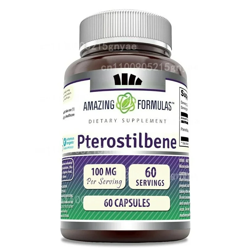 

Pterostilbene Pro 250 (60 capsules) lifespan | Strong antioxidant. Support healthy aging, heart health, and brain cell health.