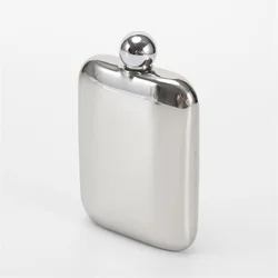 304 Stainless Steel Square Shaped Flask, Portable Flask, Spherical Cap, Wine Hip Flask, Pocket Flask
