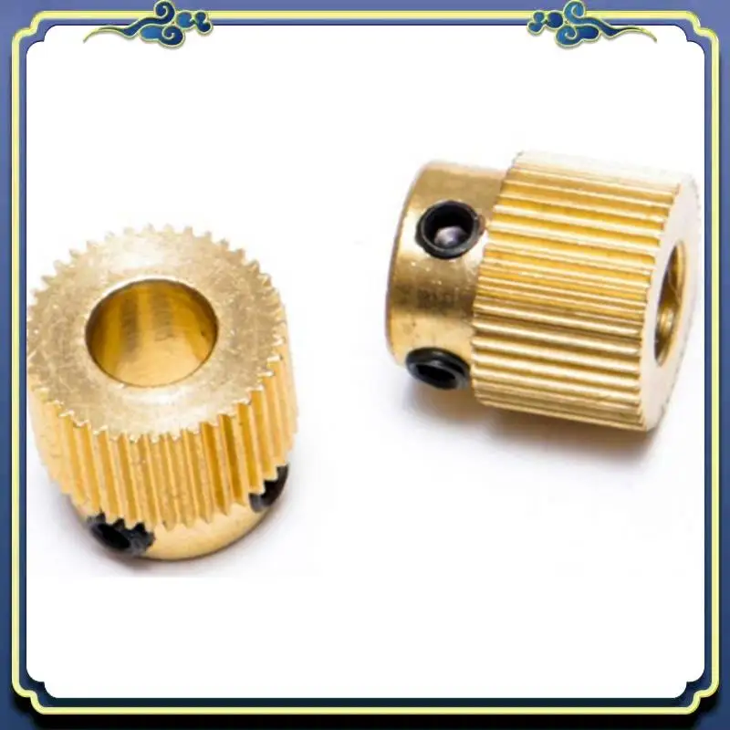 A56P-12PCS Mk7 MK8 Extrusion Gear 26 Tooth Teeth Brass Drive Gear Feeding Gear Wheel For Anet A8 CREALITY 3D Printer Extruder