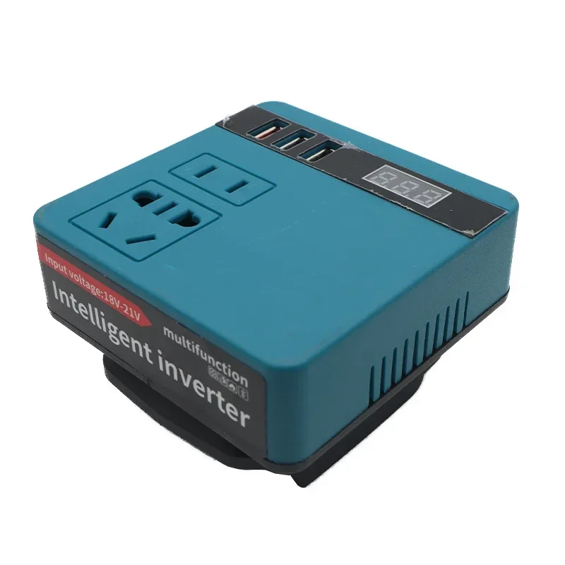 220V Multifunction Intelligent Lithium Battery Inverter Outdoor 120W USB Power Bank For DeWalt for Makita for Milwaukee for Dayi