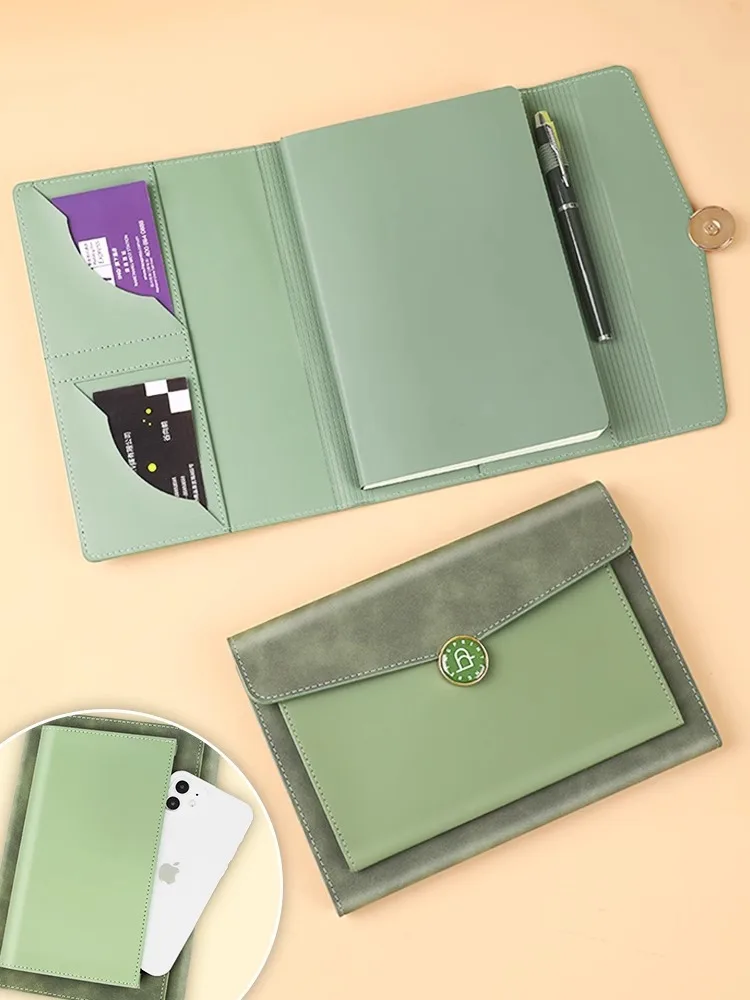 Notebook, Business Soft Leather Notebook, Exquisite Premium Office Account, Diary, High end Notebook