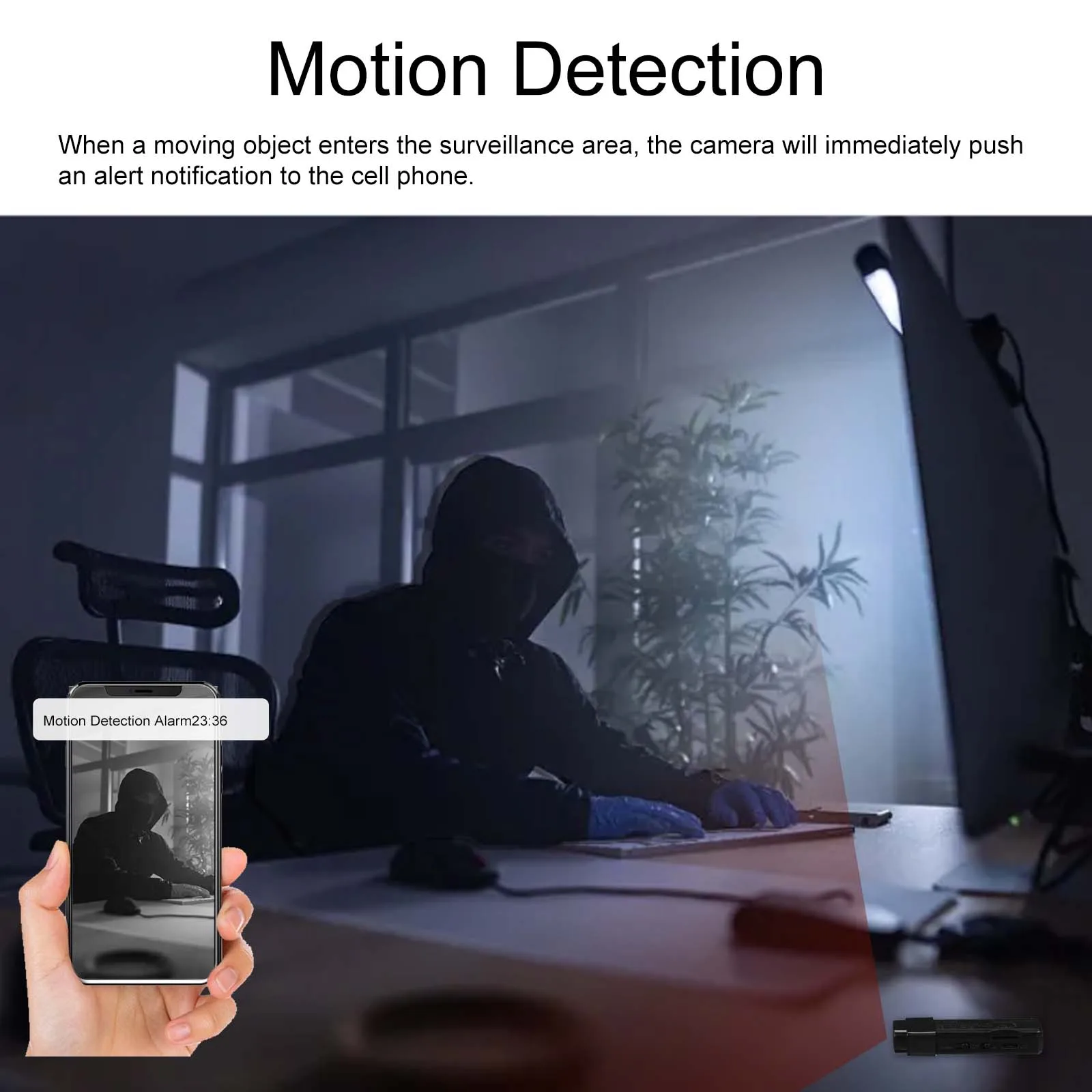 Mini Camera  Indoor Small WiFi Nanny Cam for Home/office Security with Motion Detection, Remote View, Night Vision,Recording,App