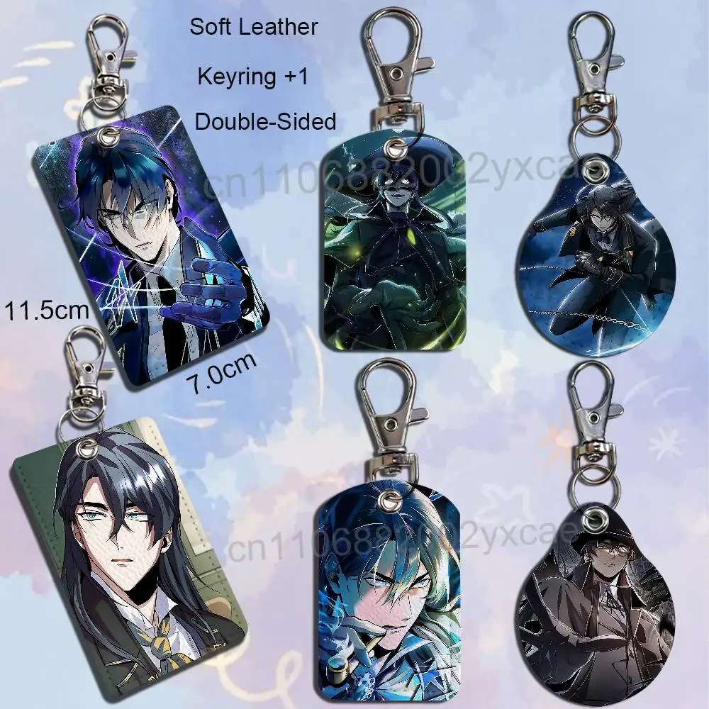 Ludger Cherish Academys Undercover Cartoon Movie Singer Game Anime Leather Card Holder Can Store Access Control ID Card