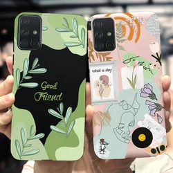 For Samsung A51 A71 Case SM-A515F SM-A715F Fashion Painted Silicone Phone Case For Samsung Galaxy A 51 A 71 Back Cover Soft Capa