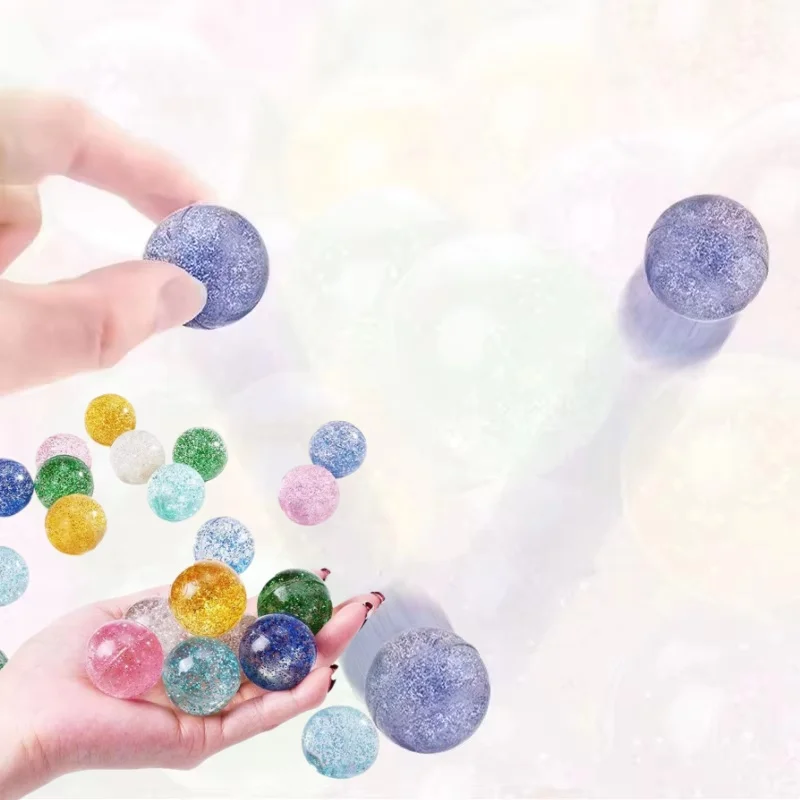 12 Uds. Pelota hinchable de 30MM con purpurina, juguetes para niños y niñas, Balle Rebondissante, pelotas de Kinder Spielzeug para niños, juguetes