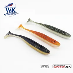 Super Soft  Swing Tail Shad at 10 Pcs/lot 9 CM Mini Soft Lure for Pike Snook Perch Walleye Bait Vinyles with Shrimp Scent Rig