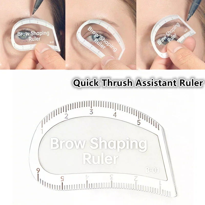 1PCS Brow Mapping Ruler Eyebrow Shaping Ruler 1 Minute Fast Drawing Design Brow Easy Tool Microblading Permanent Makeup Stencils
