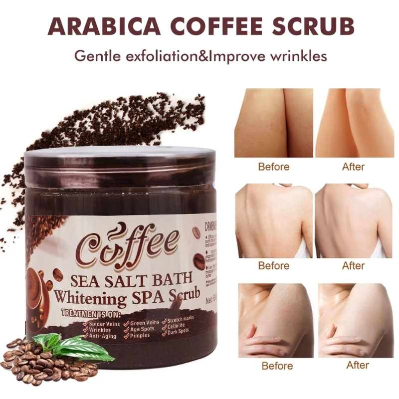 

DRMEINAIER Coffee Body Scrub Exfoliating Anti-Acne Whitening Brightening Moisturizer Deep Cleanser For Women Skin Care Dropship