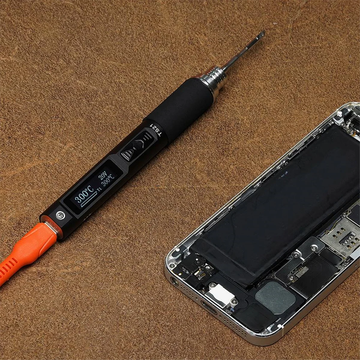 

SSR TS21 Smart Soldering Iron Welding Equipment 100W Adjustable Temperature Digital Solder Station Repair Tool