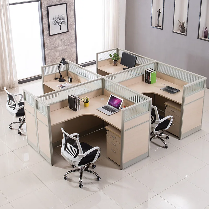 Office screen Office desk and chair combination Staff seat Computer office desk Single person