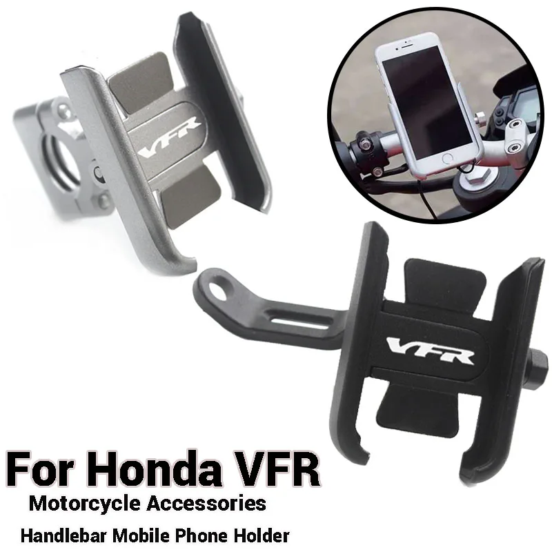 For Vfr750 Vfr800 Vfr1200 Vfr1200F VFR 750 800 1200 F CNC Moto Bike Handlebar Mobile Phone Holder GPS Stand Accessories