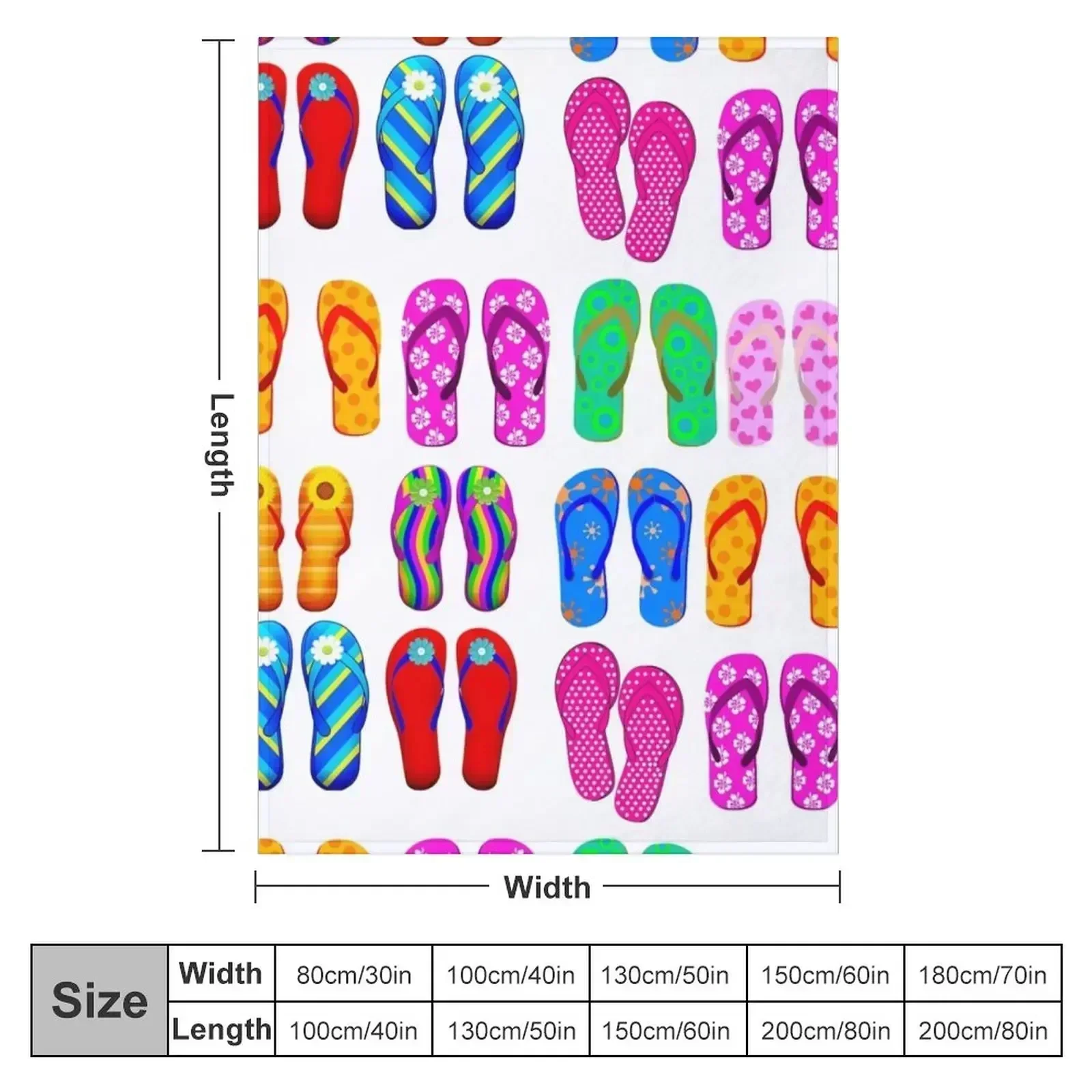 Summer Flip-flops Throw Blanket Retros Comforter Cute Plaid Sofa Quilt Blankets