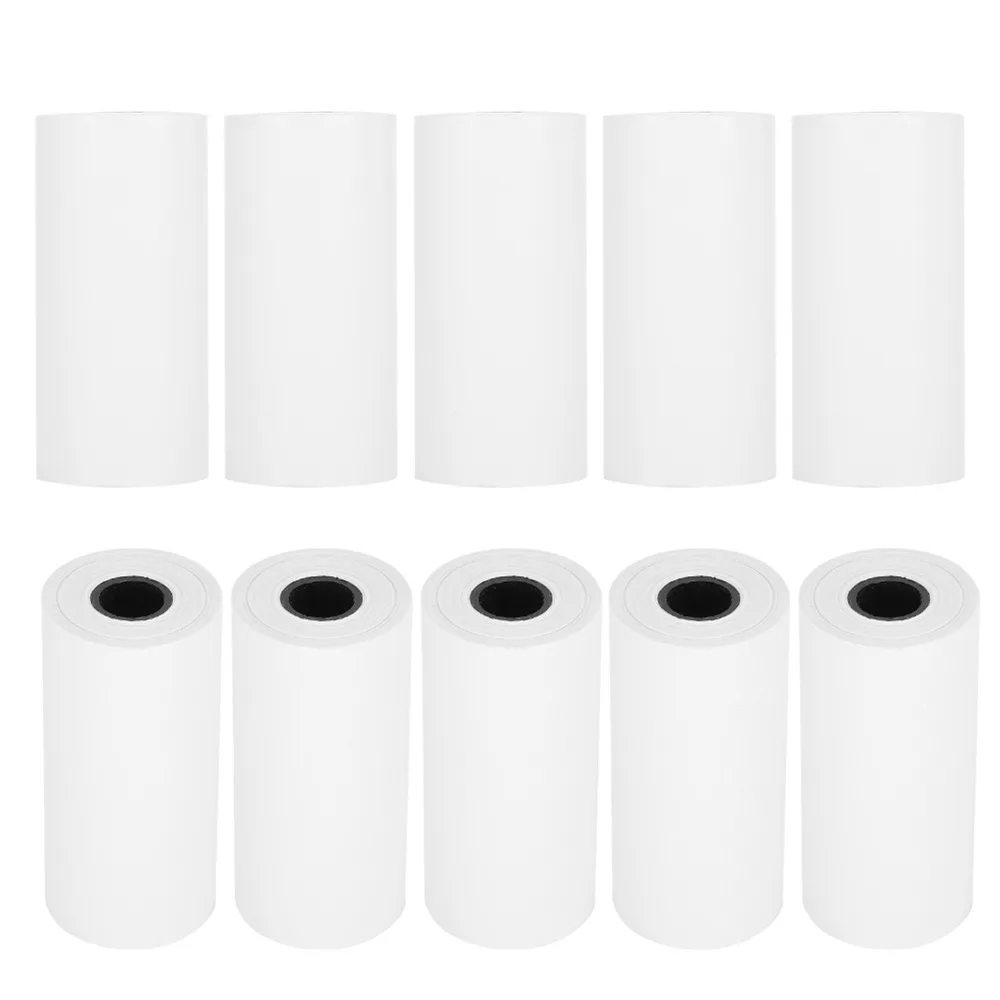 

10 Rolls 57*25mm Thermal Paper Rolls 6m Per Roll with Paper Core Credit Card Paper Clear Printing Durable Printer Paper