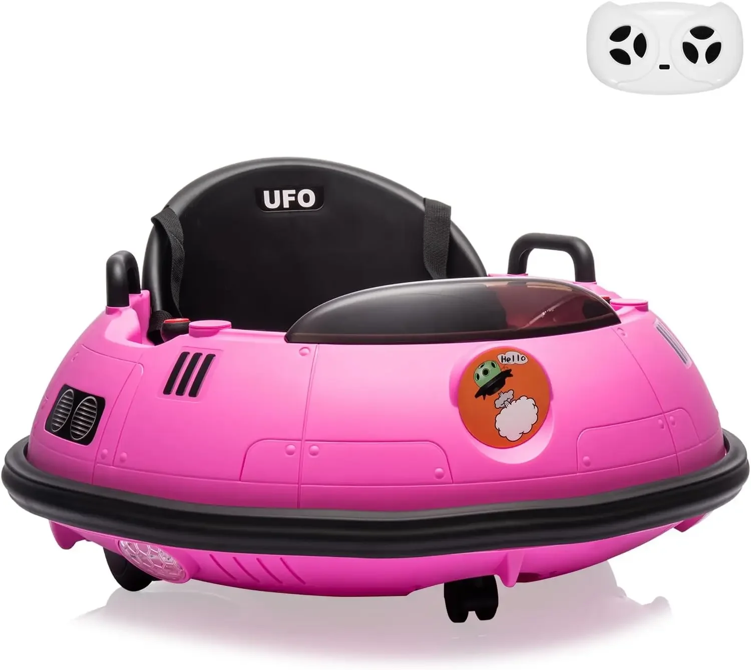 Ride on Bumper Car for Toddlers, Kids Bumper Car with Remote Control, 360 Degree Spin, 3 Speed, LED Lights, Dual Joysticks, Safe