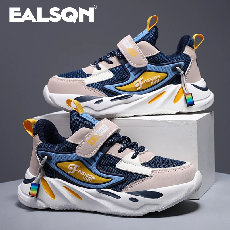 Fashion Kid Sneakers Sport Shoes for Boys Mesh Children Breathable Mesh Comfort Shoes Casual Walking Outdoor Running Shoes