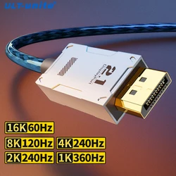 16K Displayport Cable DP2.1 8K Video Audio Cable 4K144Hz for Xiaomi TV Box PC Laptop Monitor Game DP Cable Display Port