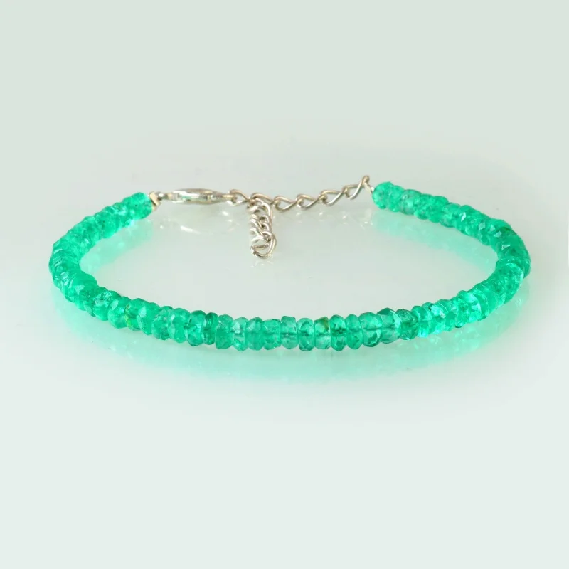 

Браслет из изумрудов AAA, ручная работа, 7 дюймов