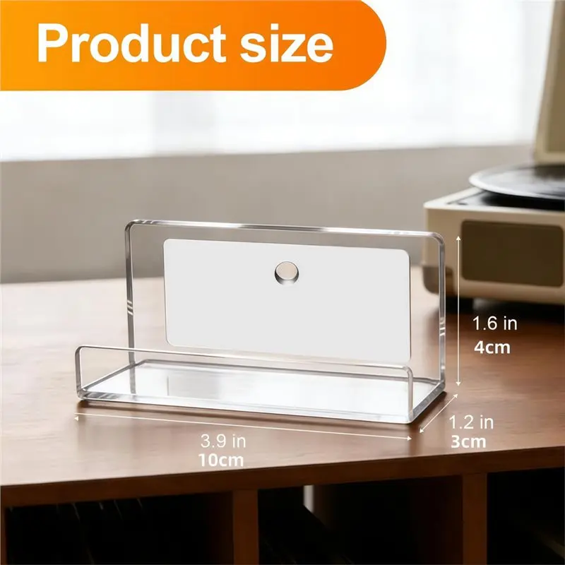 IALJ-Floating CD Shelf 6-Pack Clear Vinyl Record Shelf Wall Mount Acrylic Vinyl Holder And Display Rack