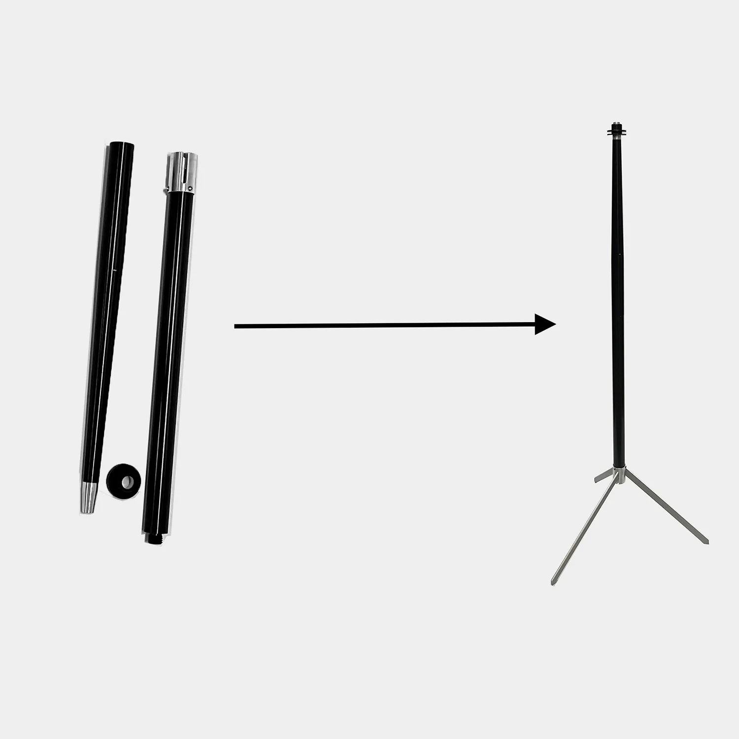 New Cane to Table (No Hat) Magic Tricks Stick to Three Legged Stand Stage Street Show Magia Accessories Magician's Props