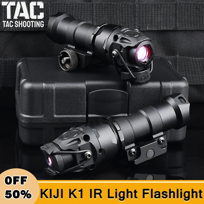 WADSN KIJI K1 Tacitcal Scout Flashlight IR Illuminator Hunting Outdoor Accessory Mini IR LED Weapon Light With Pressure Switch