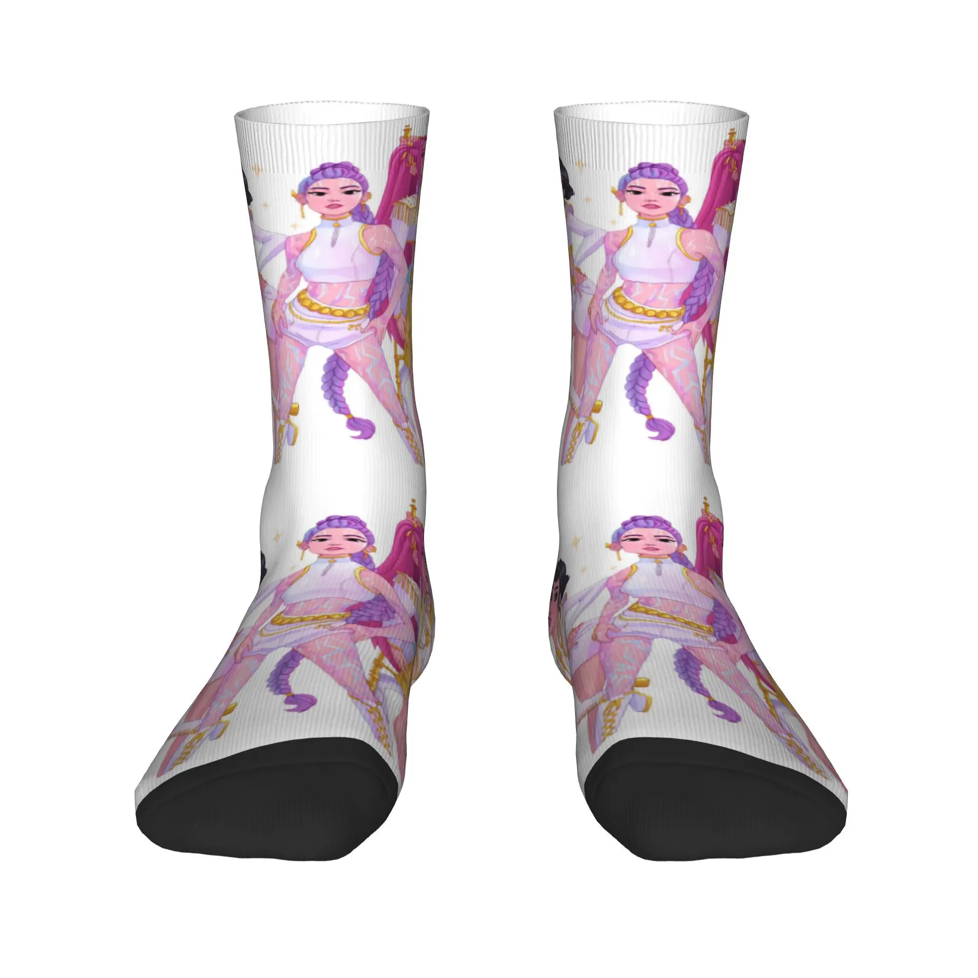 KPop 악마 사냥꾼 스타킹 현대 양말 커플 부드러운 양말 겨울 야외 스포츠 맞춤형 미끄럼 방지 양말 선물