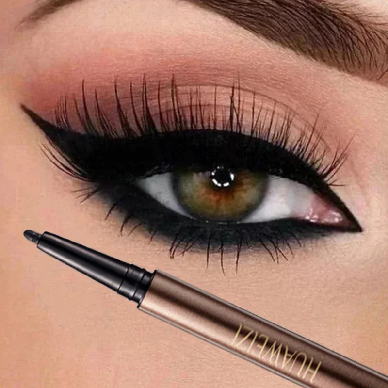 Rode Eyeliner Vloeibare Gel Pen Waterdichte Langdurige Sneldrogende Gladde Make-Up Schoonheid Matte Eyeliner Stempel Oogpotlood Cosmetica