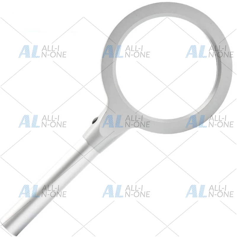 Magnifying Glass with Light, 12 LEDs Illuminated Magnifier with 10X 20X Magnification, Metal Handle Handheld Magnifying Glass