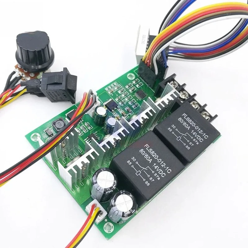 PWM DC Motor Speed Controller DC 10 -50V Digital LED Display 0 -100% Adjustable Drive Module Input MAX 60A 12V 24V 36V