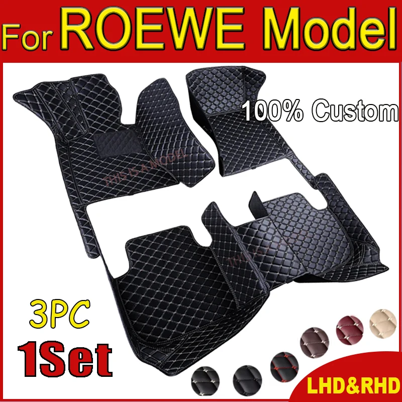 

Car floor mats for ROEWE RX5 PLUS 350 RX8 7seat Custom Waterproof Pads Leather Mats Foot Cover Mud Auto Interior Accessories