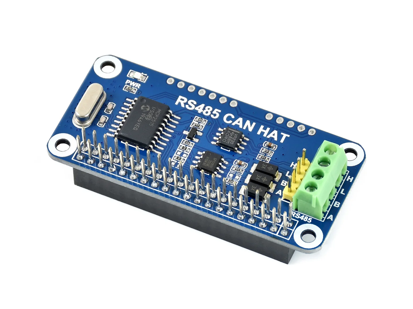 RS485 CAN HAT,For Raspberry Pi, Allows Stable Long-Distance Communication,Supports Raspberry Pi series boards