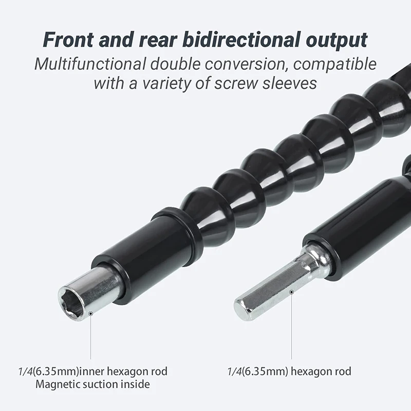 Flexible Drill Bit Extension Magnetic Hex Soft Shaft Flexible Screwdriver Extension for Connect Drive Shaft Tip Drill Bit Kit Ad