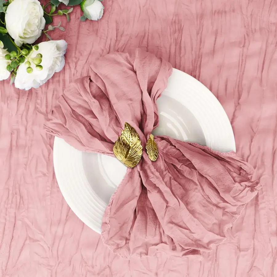 

Набор из 50 марлевых салфеток 20x20 дюймов для обеденного стола, в стиле бохо, моющиеся, деревенские, из марли, оптом для свадьбы, девичника, детского праздника