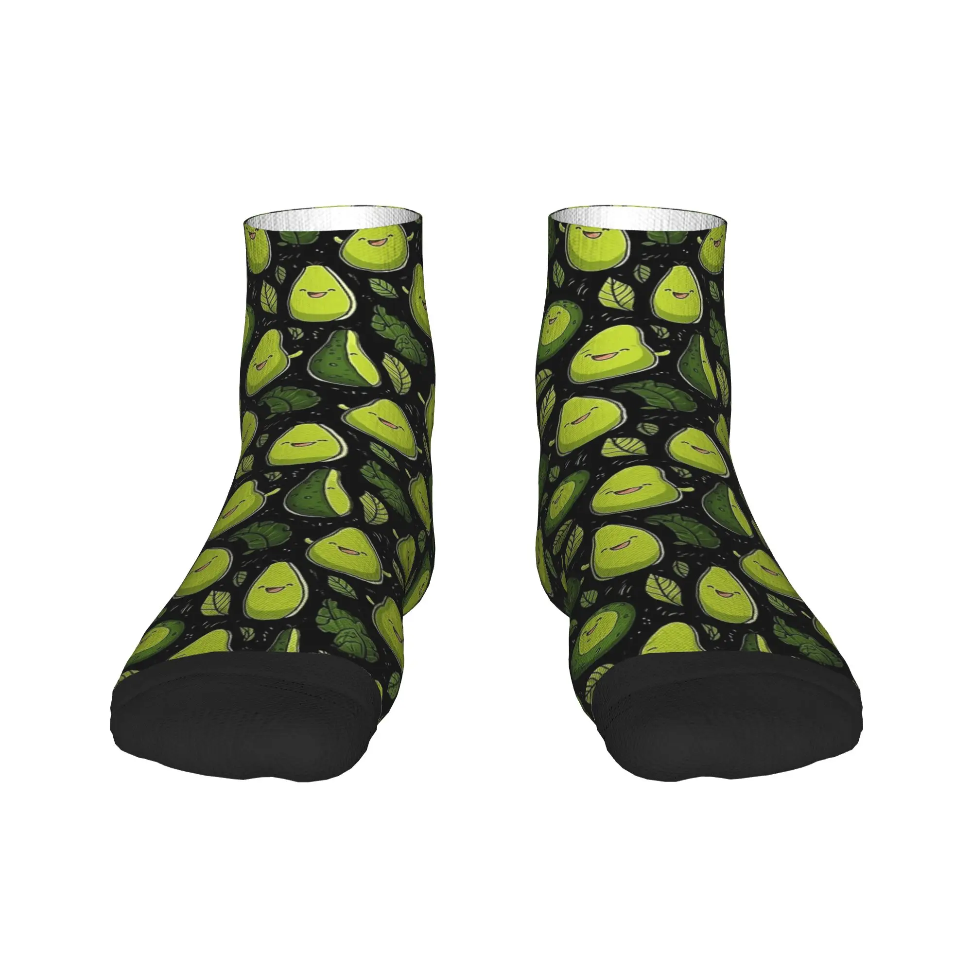 Bonito abacate engraçado meme (3) meias gótico tornozelo primavera anti suor adultos homens design respirável ao ar livre meia casual