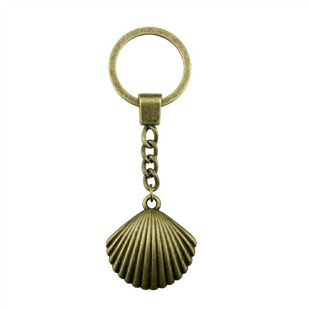 1pcs Shell Keychain Findings Jewelry Materials Popular Ring Size 30mm